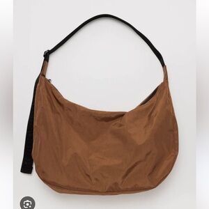 BAGGU Large Crescent Brown Bag